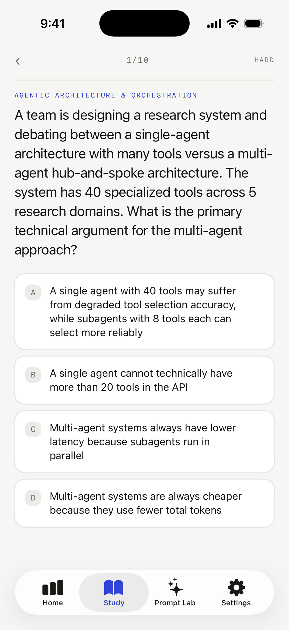 A practice question about handling an unexpected enum value in a tool_use schema